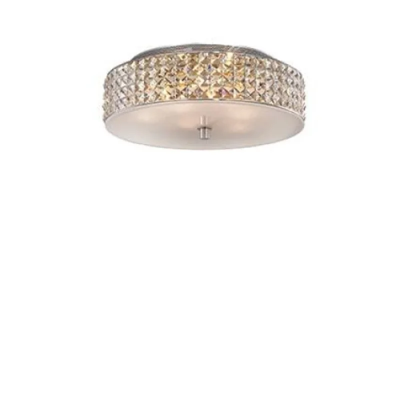 Roma PL6 000657 – Ideal Lux плафон в хром, 6x28W, IP20