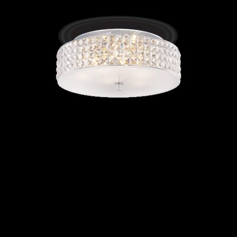 Roma PL6 000657 – Ideal Lux плафон в хром, 6x28W, IP20