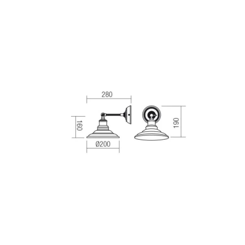 Spinner 01-1289 – Smarter wall light in matt black, 1X42W, IP20