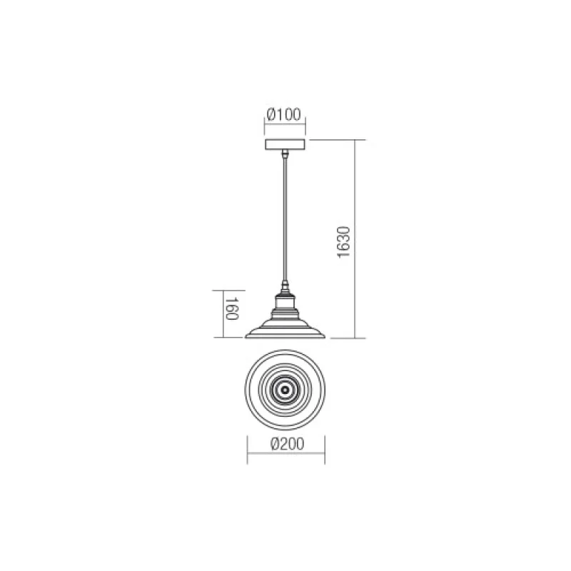 Spinner 01-1293 – Smarter pendant in matt white, 1X42W, IP20
