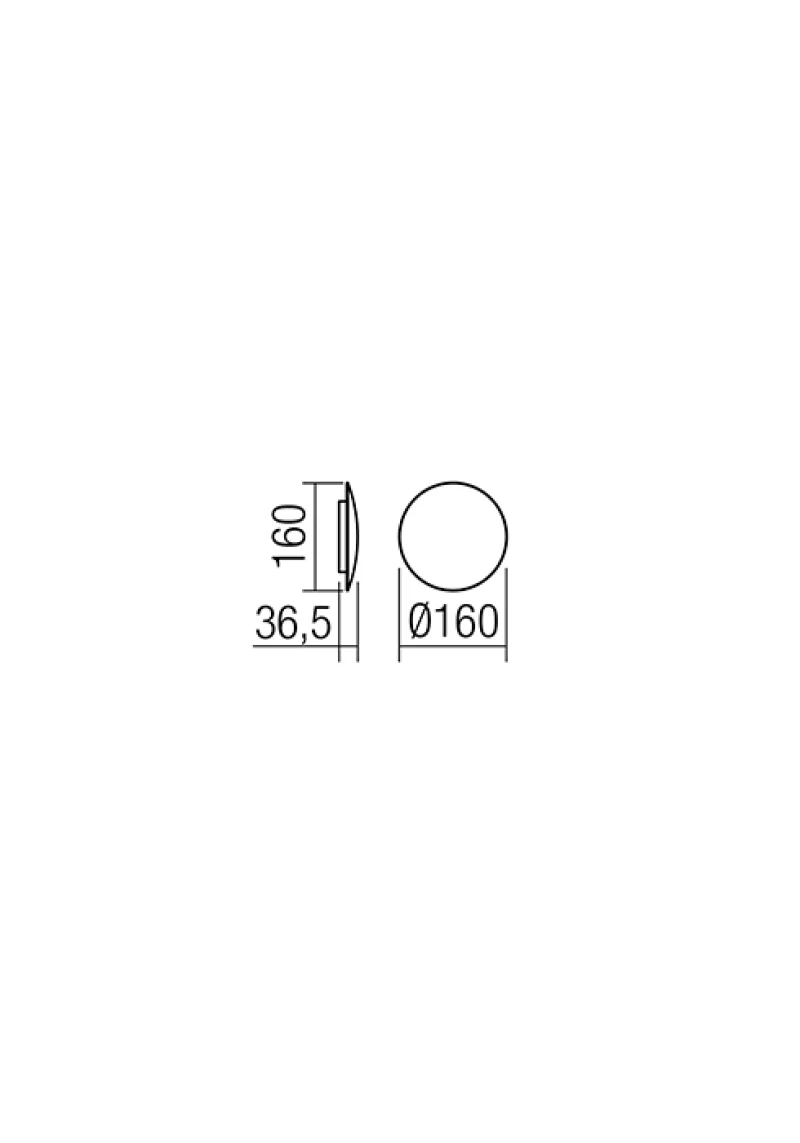 Umbra 01-1331 – REDO LED аплик в матово бял, 6W, 3000K, IP20