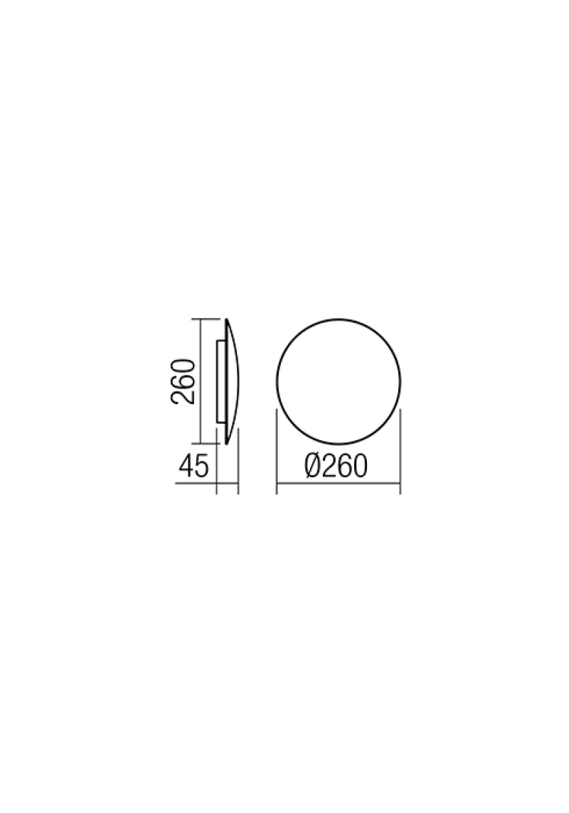 Umbra 01-1336 – REDO LED аплик в матово черен, 18W, 3000K, IP20