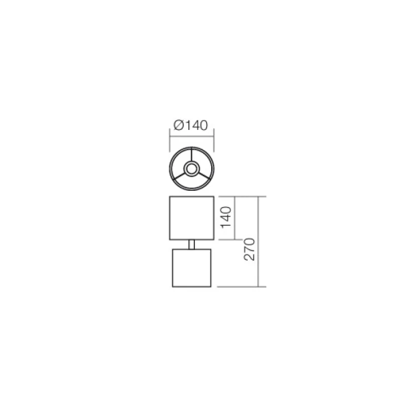Cilly 01-1371 – Smarter настолна лампа в светло сив, 1X28W, IP:20