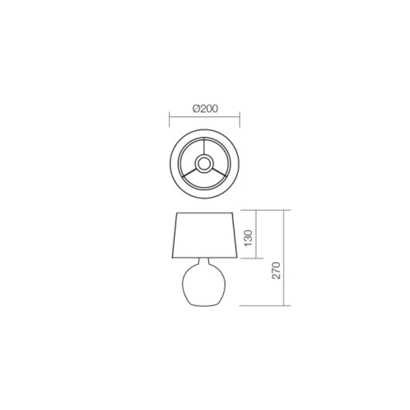 Home 01-1374 – Smarter настолна лампа в бял, 1X28W, IP:20