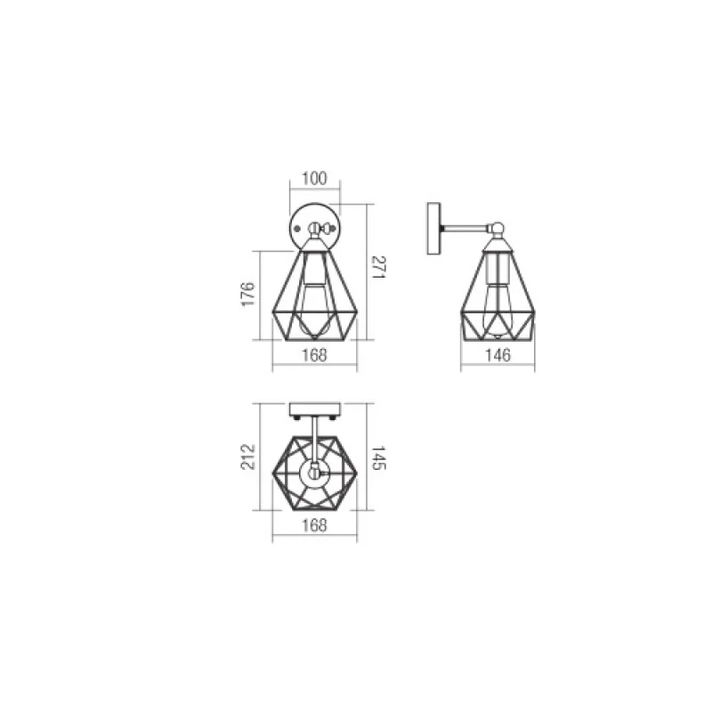 Krill 01-1387 – Smarter аплик в матово черен, 1X42W, IP:20