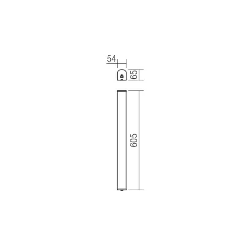 Marker 01-1392 – Smarter LED wall light for bathroom in chrome, 10W, 4000K, IP44