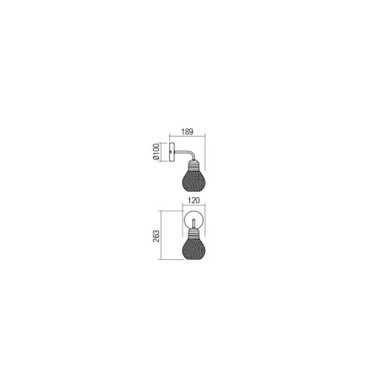 Edison 01-1575 – Smarter аплик в черен, 1X42W, IP:20