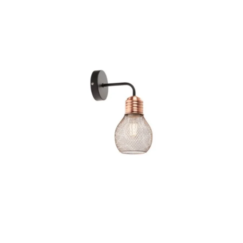 Стенно осветление (аплици) Edison 01-1575 – Smarter аплик в черен, 1X42W, IP:20