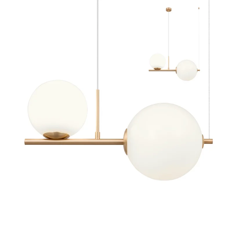Pendant Lights Talis 01-1633 – REDO pendant in bronze, 2x42W, IP20