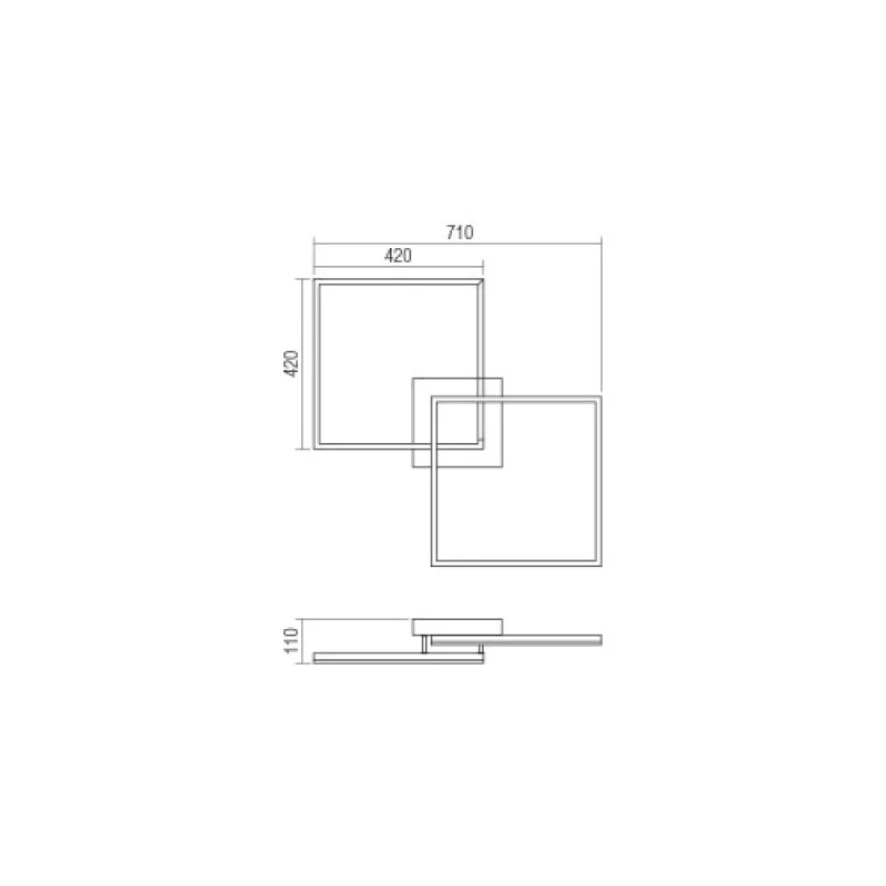 Klee 01-1642 – Smarter плафон в матово бял, 57W, 3000K, IP:20