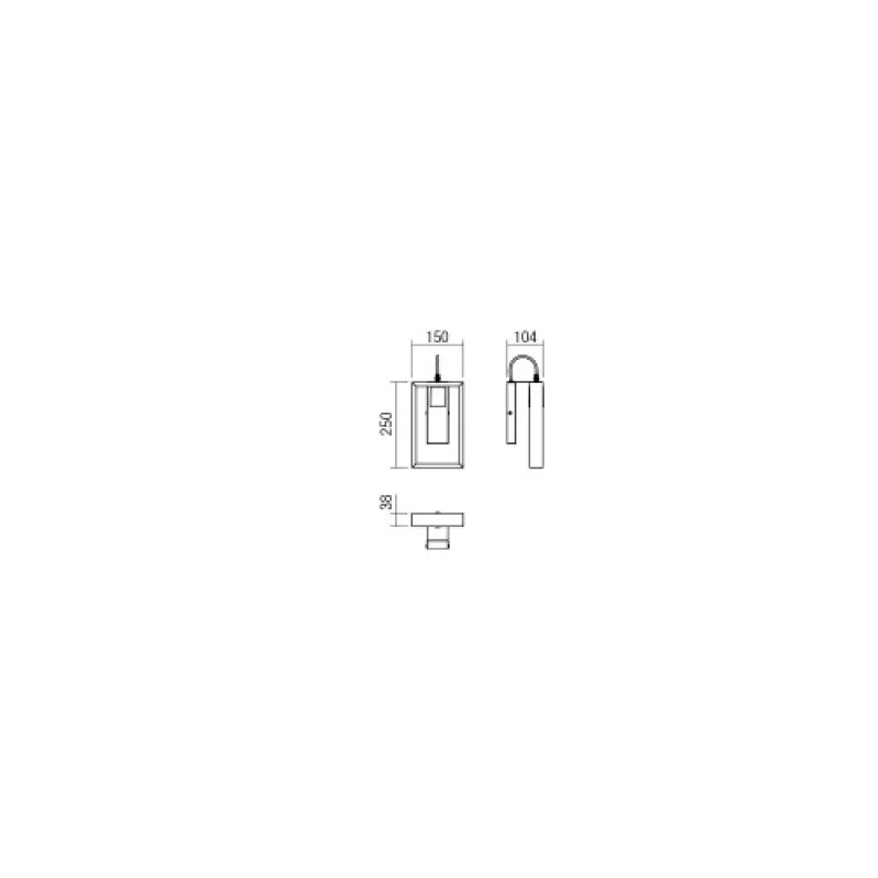 Timber 01-1663 – Smarter wall light in matt black, 1X42W, IP20