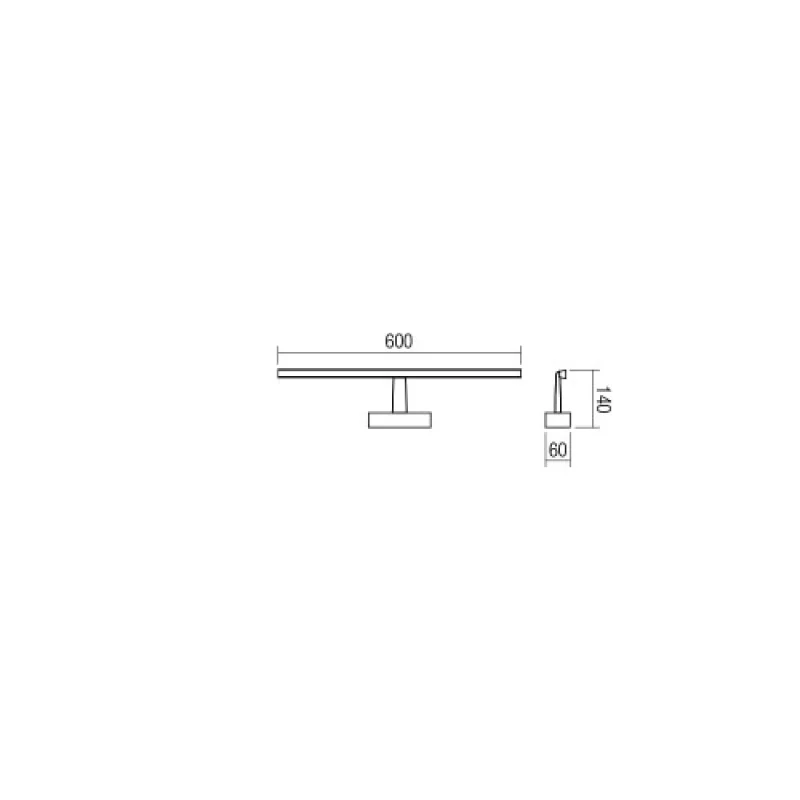 Neptune 01-1672 – Smarter LED аплик за баня в хром, 12W, 3000K, IP44