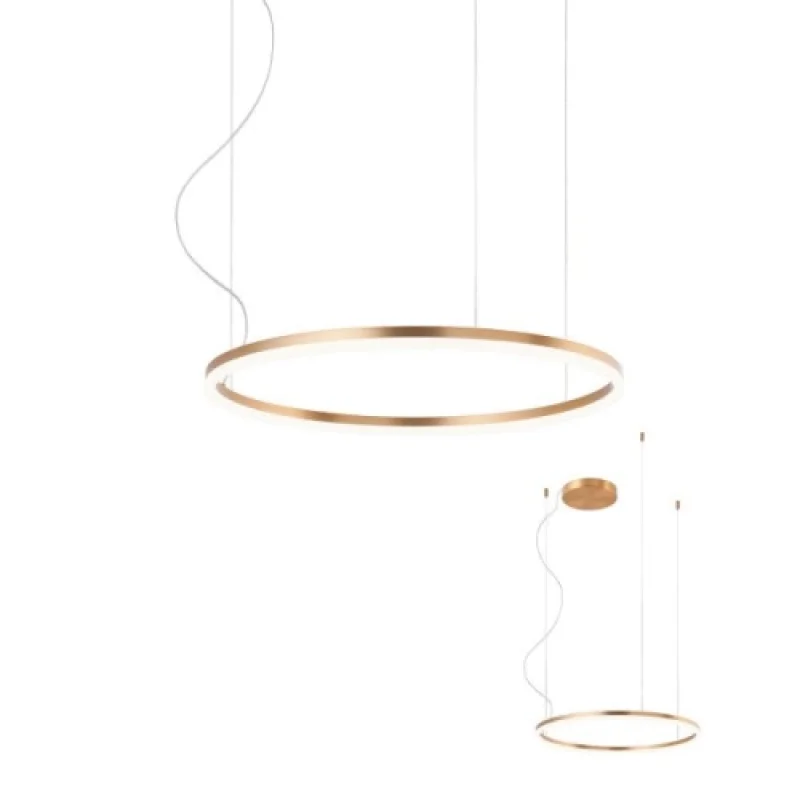 LED Pendants & Chandeliers Dali 01-1711 – REDO LED pendant in bronze, 40,5W, 3000K, IP20