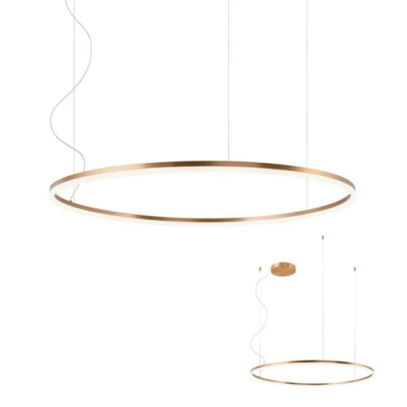 LED пендели и полилеи Dali 01-1715 – REDO LED пендел в бронз, 68W, 3000K, IP20