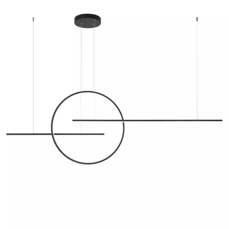 LED пендели и полилеи Giotto 01-1737 – REDO LED пендел в матово черен, 66W, 3000K, IP20
