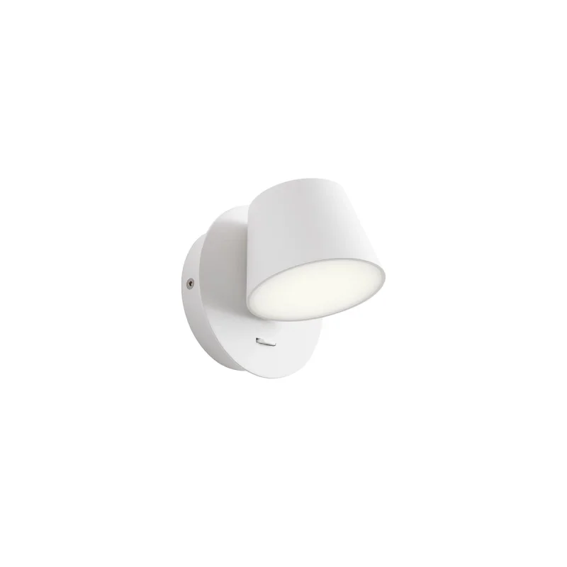 Wall Lights Shaker 01-1738 – REDO LED wall light in matt white, 6W, 3000K, IP20