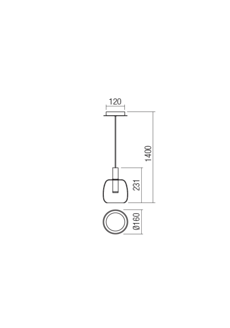Candela 01-1820 – REDO LED пендел в матово черен, 6,6W, 3000K, IP20