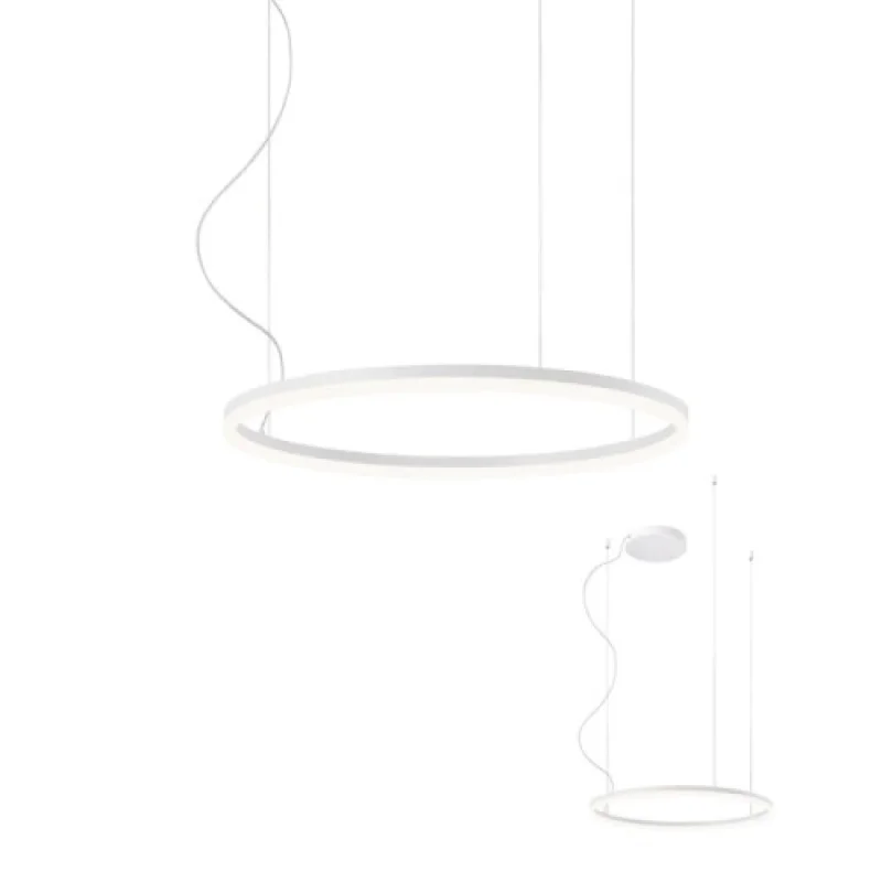 LED пендели и полилеи Dali 01-1912 – REDO LED пендел в матово бял, 40,5W, 4000K, IP20