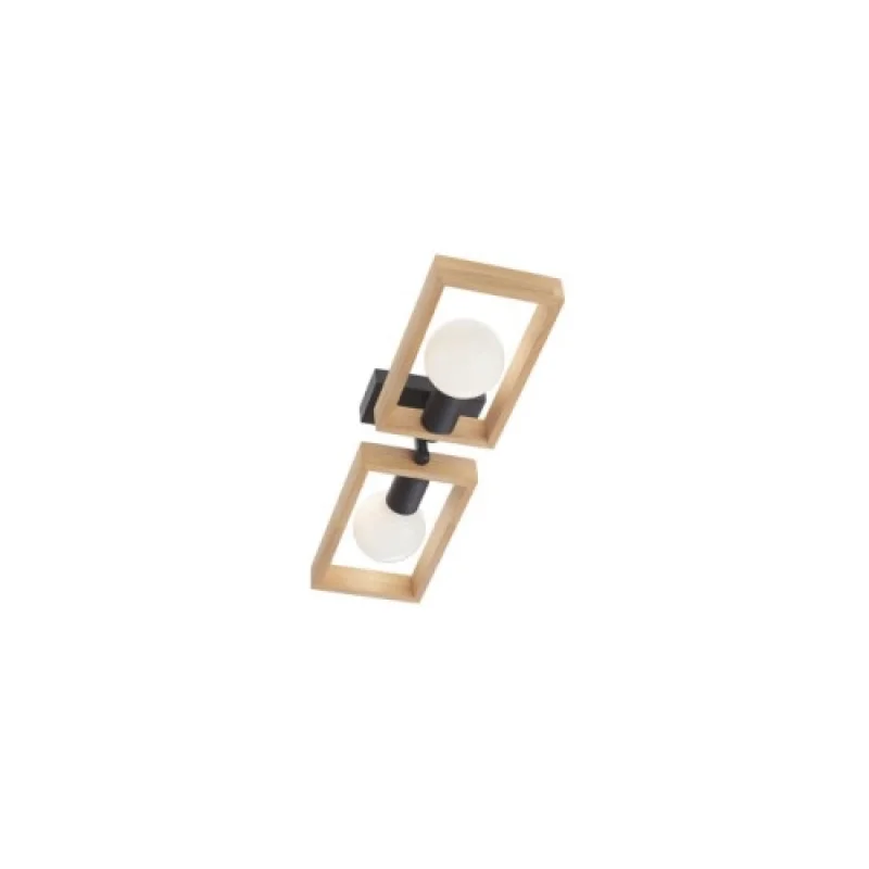 Ceiling Lights Timber 01-1968 – Smarter ceiling light in matt black, 2X42W, IP20