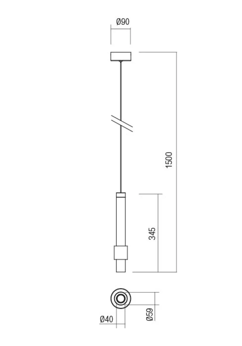 Tycon 01-1993 – REDO LED пендел в кафяв, 5W, 3000K, IP20