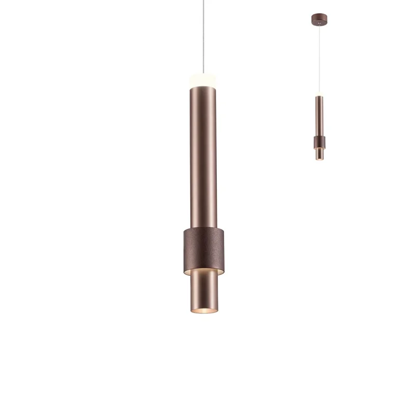 LED пендели и полилеи Tycon 01-1993 – REDO LED пендел в кафяв, 5W, 3000K, IP20