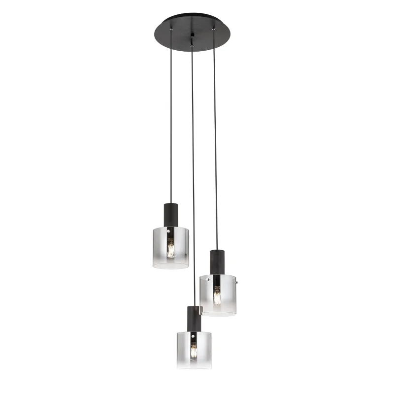 Пендели Lou 01-2007 – REDO пендел в черенм, 3X42W, IP20