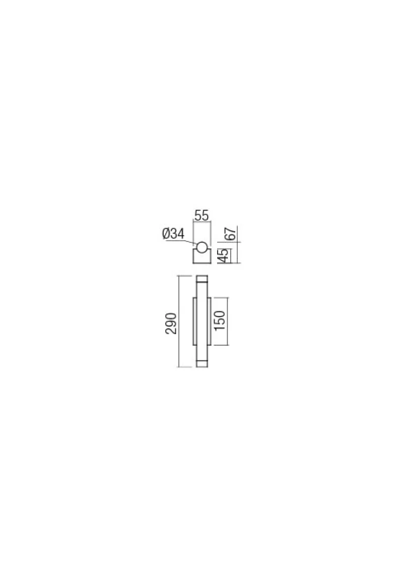 Madison 01-2030 – REDO LED wall light in matt brass, 2X4W, 3000K, IP20