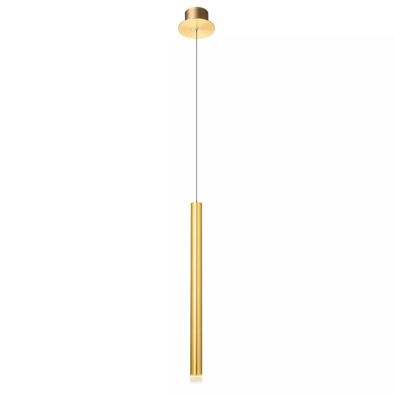 LED Pendants & Chandeliers Madison 01-2043 – REDO LED pendant in matt brass, 1X4W, 3000K, IP20