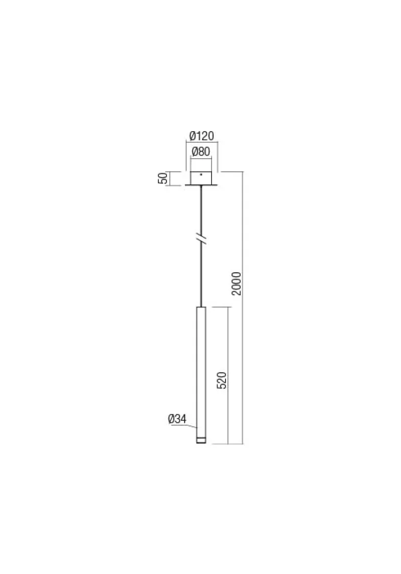 Madison 01-2045 – REDO LED пендел в матиран мед, 1X4W, 3000K, IP20