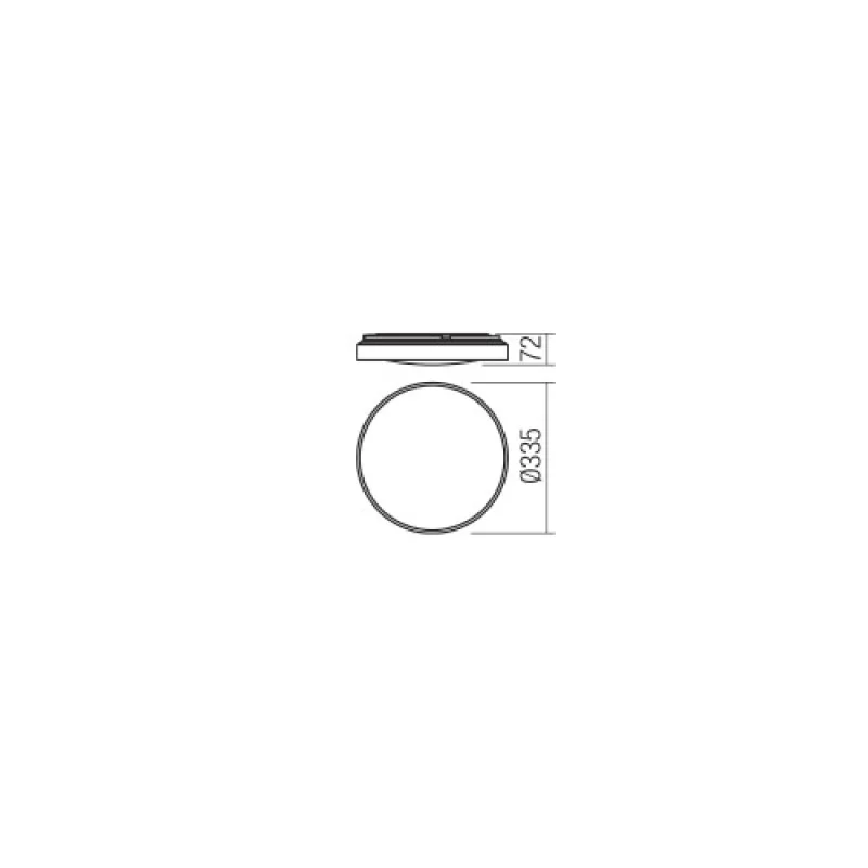 Amon 01-2180 – Smarter LED плафон в хром, 18W, 4000K, IP44