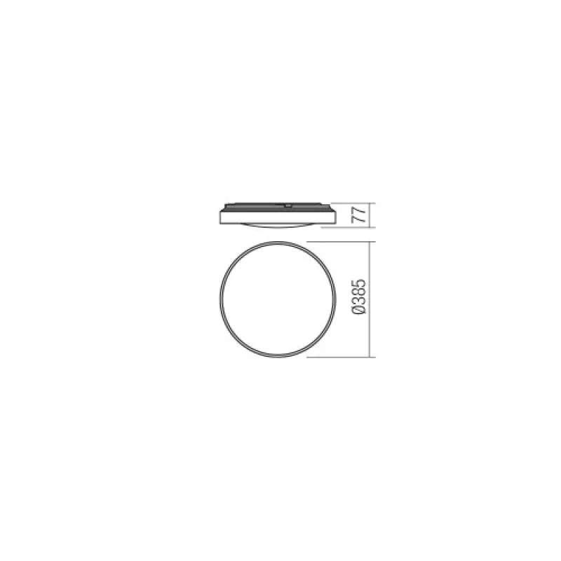 Amon 01-2181 – Smarter LED плафон в матово бял, 24W, 4000K, IP44
