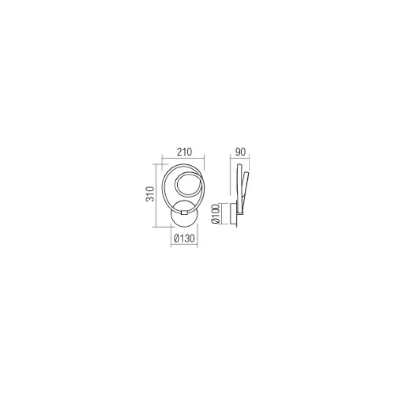 Sintra 01-2188 – Smarter LED аплик в матово бял, 12W, 3000K, IP20