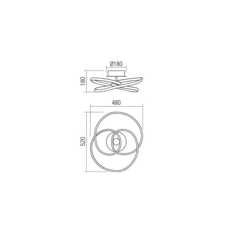Sintra 01-2189 – Smarter LED ceiling light in matt white, 40W, 3000K, IP20