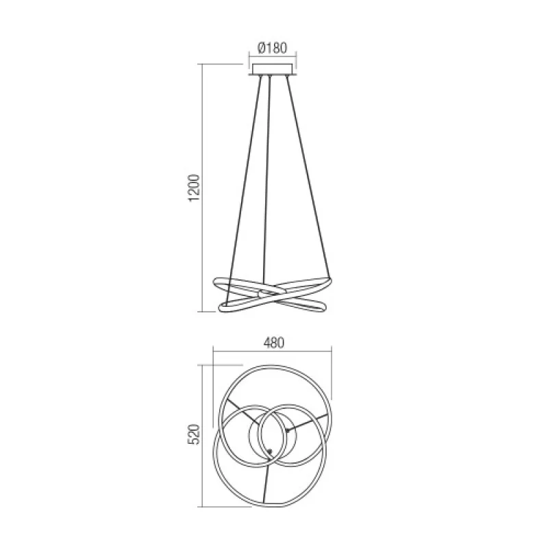 Sintra 01-2190 – Smarter LED пeндел в матово бял, 40W, 3000K, IP20