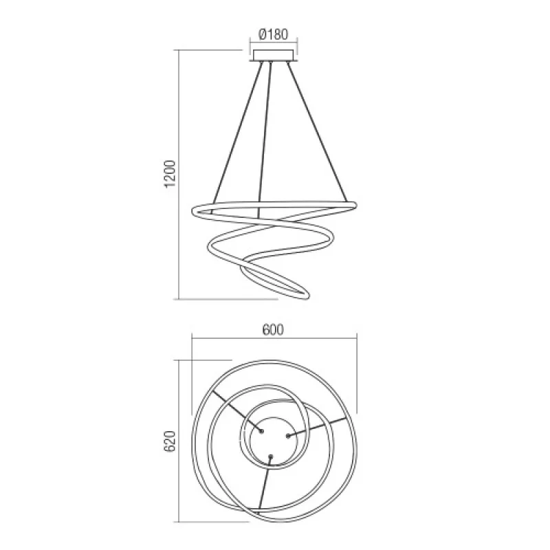 Sintra 01-2191 – Smarter LED пeндел в матово бял, 57W, 3000K, IP20