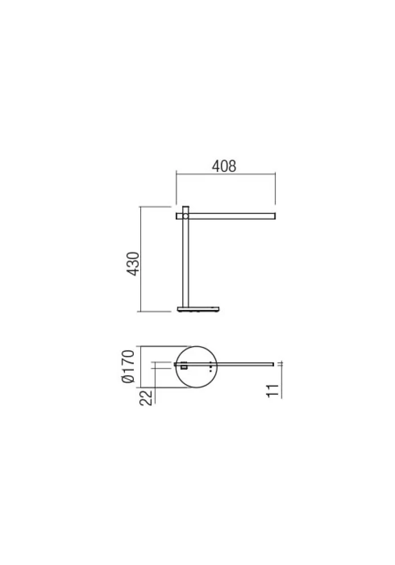 Omeo 01-2213 – REDO LED настолна лампа в черен, 1X7,5W, 3000K, IP20