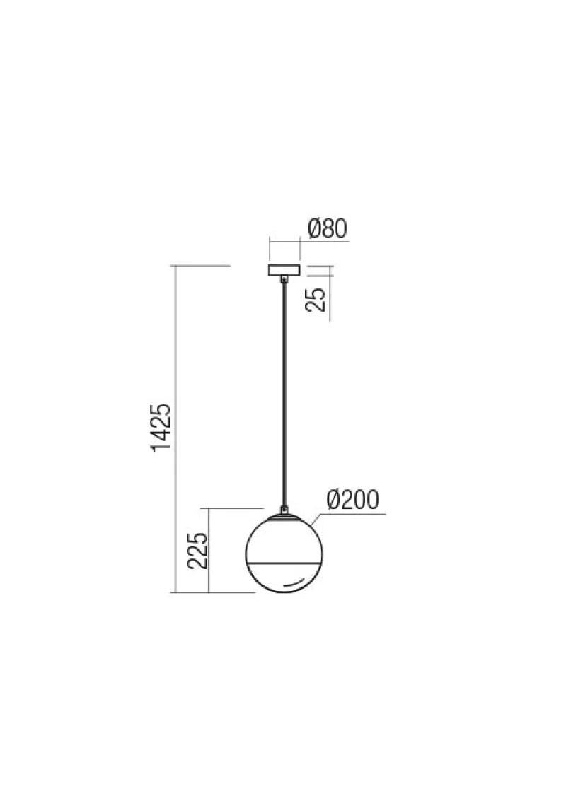 Berry 01-2266 – REDO pendant in matt brass, 1X42W, IP20