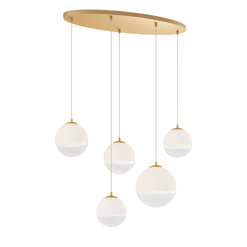 Пендели Berry 01-2272 – REDO пендел в матиран месинг, 5X42W, IP20