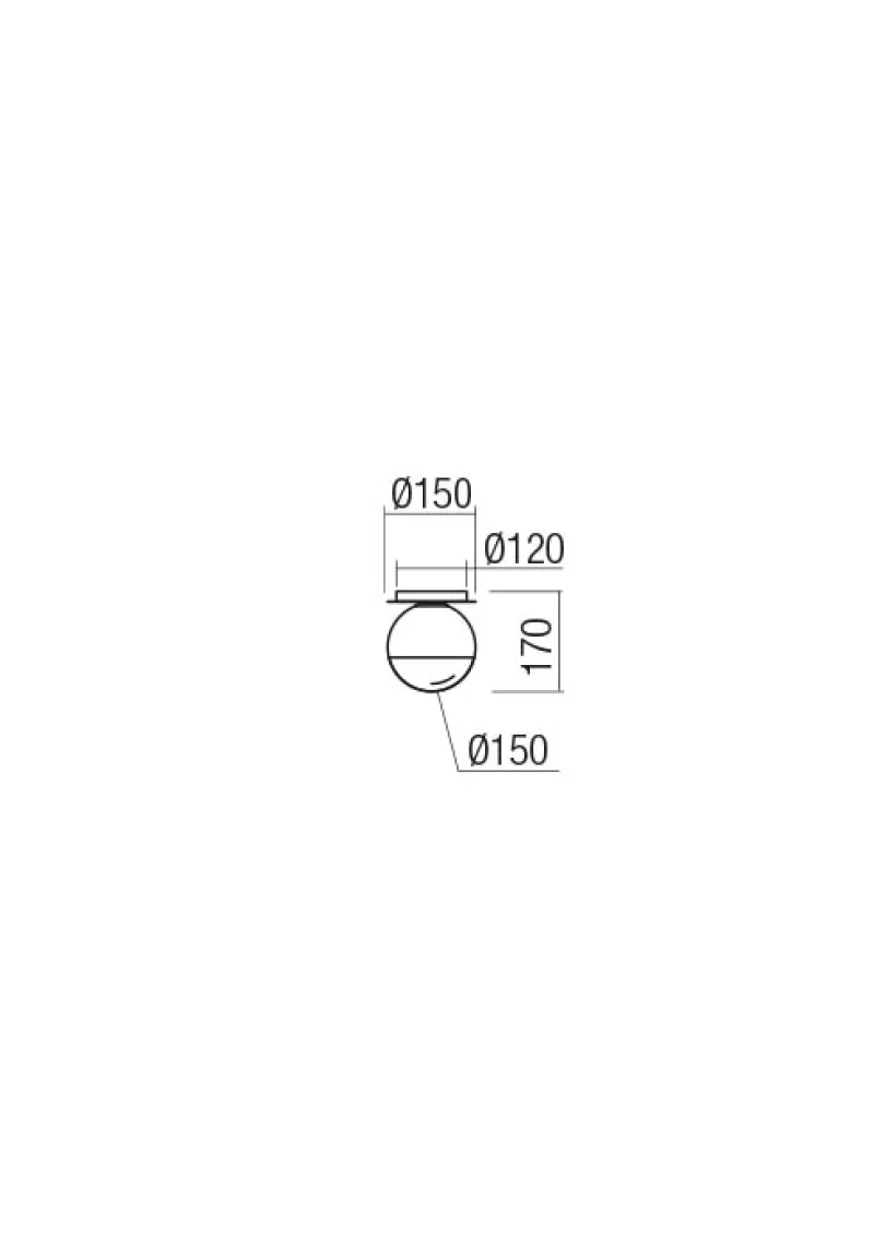 Berry 01-2277 – REDO ceiling light in chrome, 1X28W, IP20