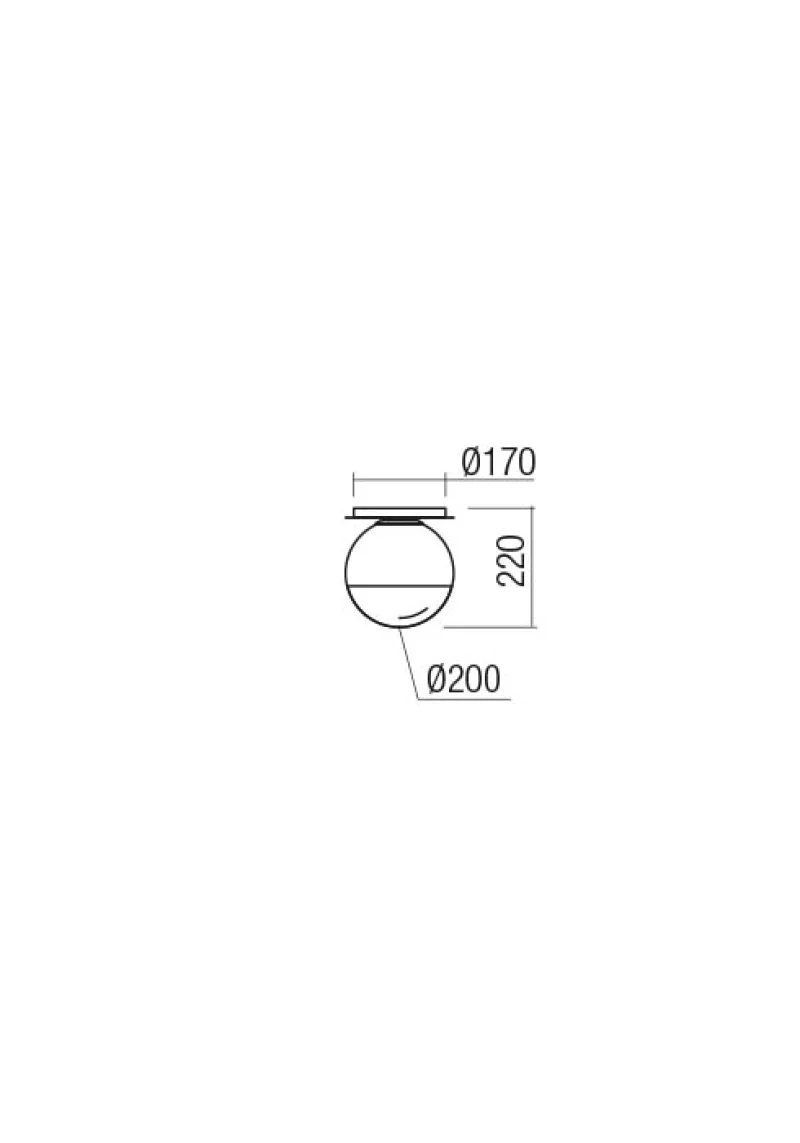 Berry 01-2278 – REDO ceiling light in matt brass, 1X42W, IP20
