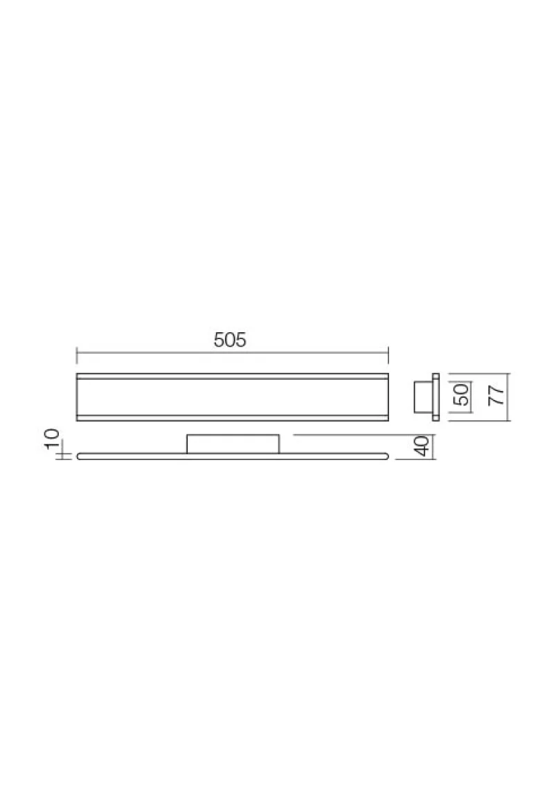 Rail 01-2300 – REDO LED wall light in white matt, 24W, 3000K, IP20