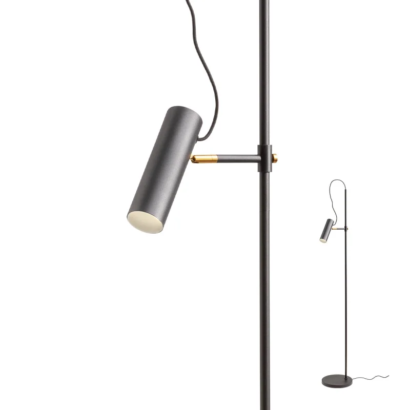 Floor Lamps Pivot 01-2371 – REDO floor lamp in matt black, 1X40W, IP20