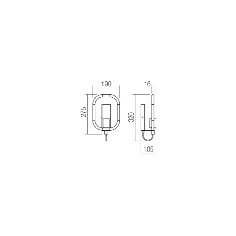 Aeris 01-2406 – Smarter аплик в матово черен, 1X42W, IP20