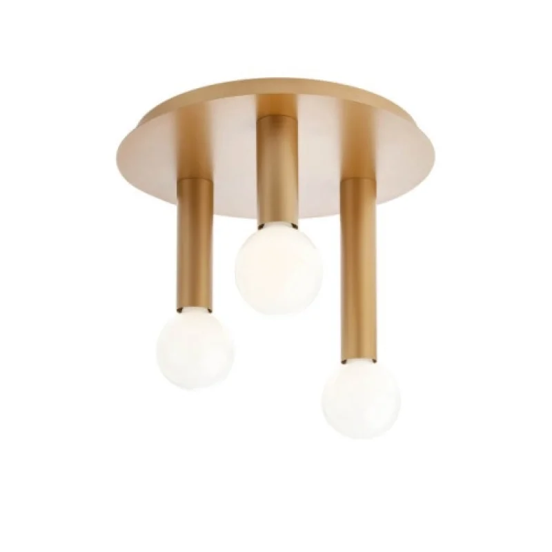 Ceiling Lights Taj 01-2412 – Smarter ceiling light in matt gold, 3X42W, IP:20