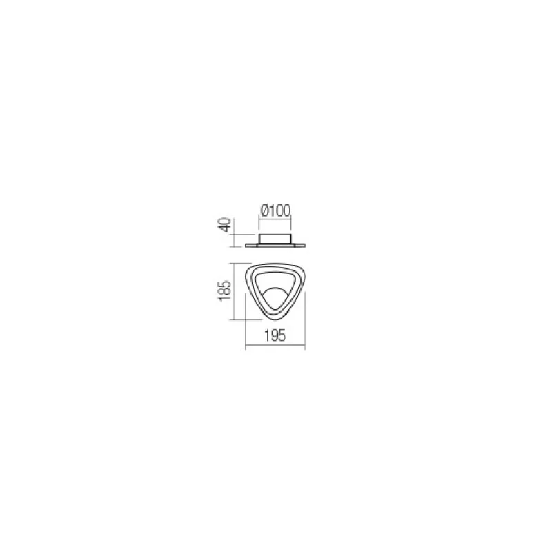 Petalo 01-2458 – Smarter LED аплик в бял, 12W, 6000K, IP20