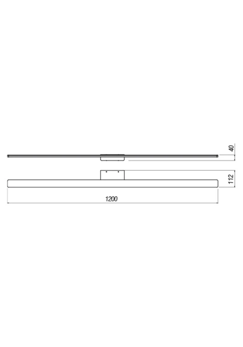 Barrio 01-2512 – REDO LED аплик за баня в черен, 34,32W, 4000K, IP44