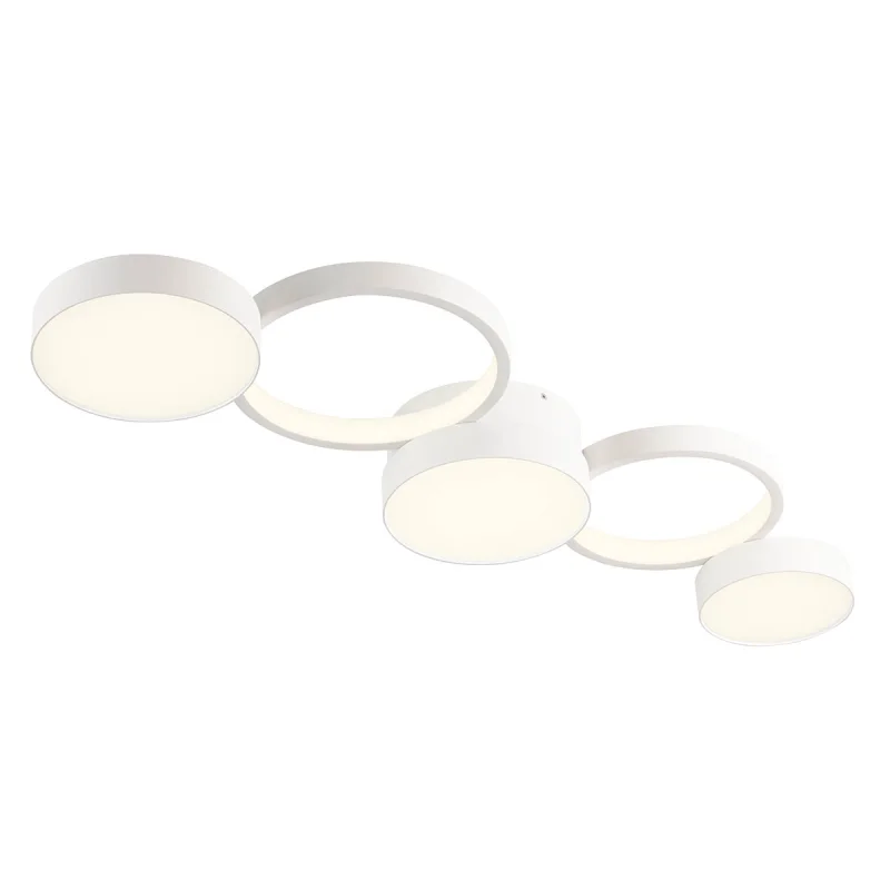 LED Ceiling Lights Cronos 01-2539 – REDO LED ceiling light in matt white, 65W, 3000K, IP20