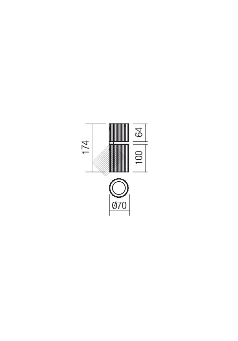 Delphi 01-2557 – REDO downlight for outdoor mounting in matt black, 1X7W, IP20