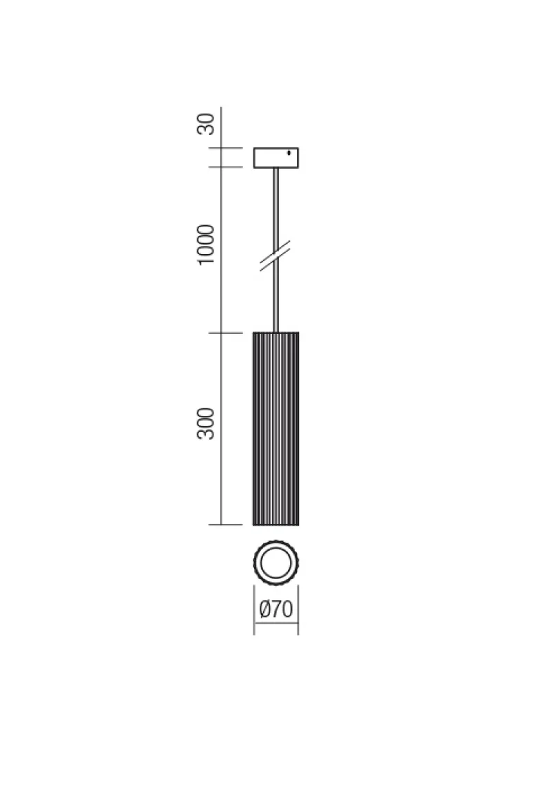 Delphi 01-2560 – REDO пендел в бял, 1X7W, IP20