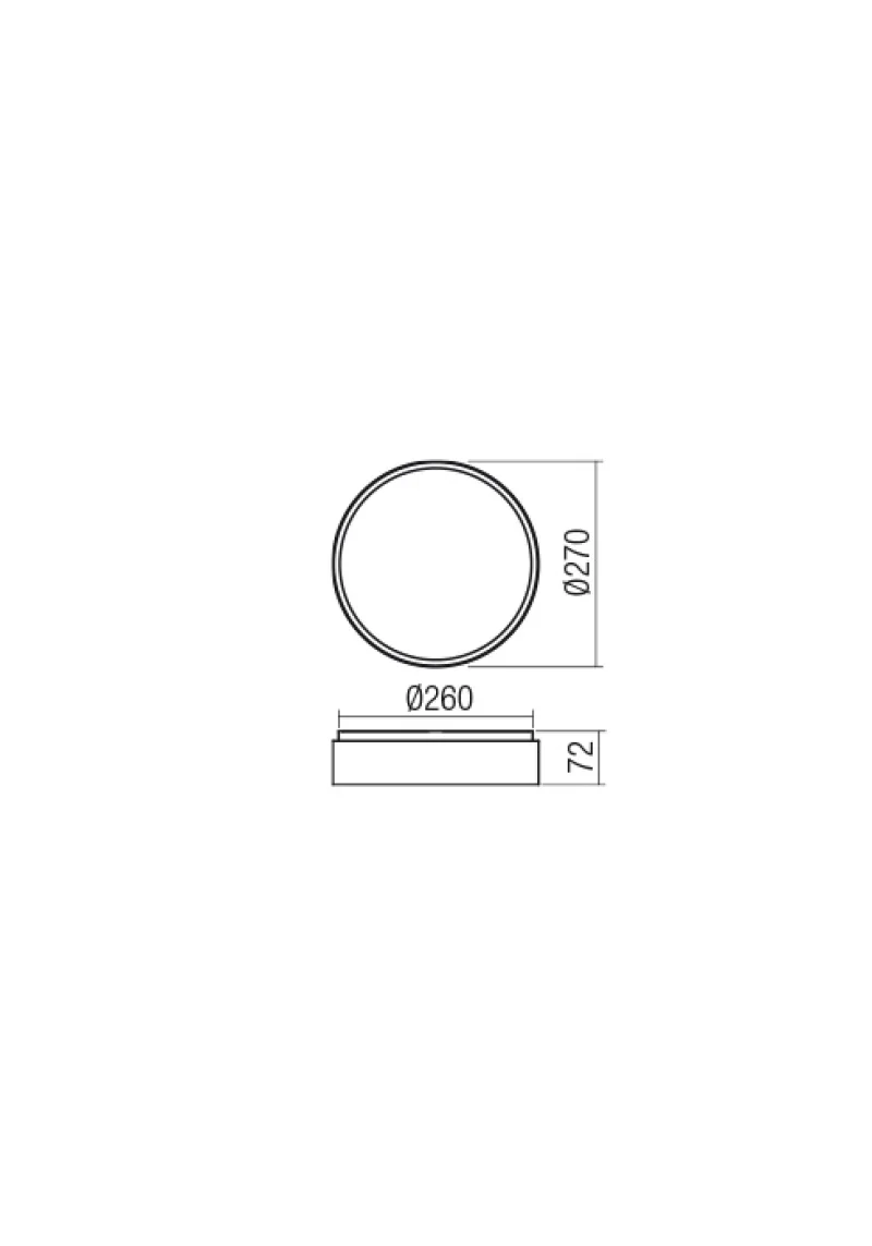 Yomo 01-2564 – REDO LED плафон в матово бял, 29W, 3000K, IP20
